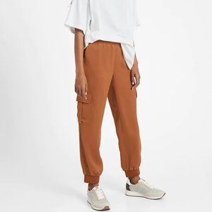 Banana Republic Petite Satin Cargo Jogger, Sz S